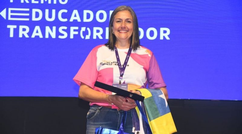 Professora do Aprendizado Marista Padre Lancísio, de Silvânia, conquista 1º lugar no Prêmio Educador Transformador, na categoria Educação Infantil