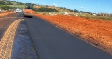 Pavimentação asfáltica do anel viário de Gameleira de Goiás fica pronta neste final de semana