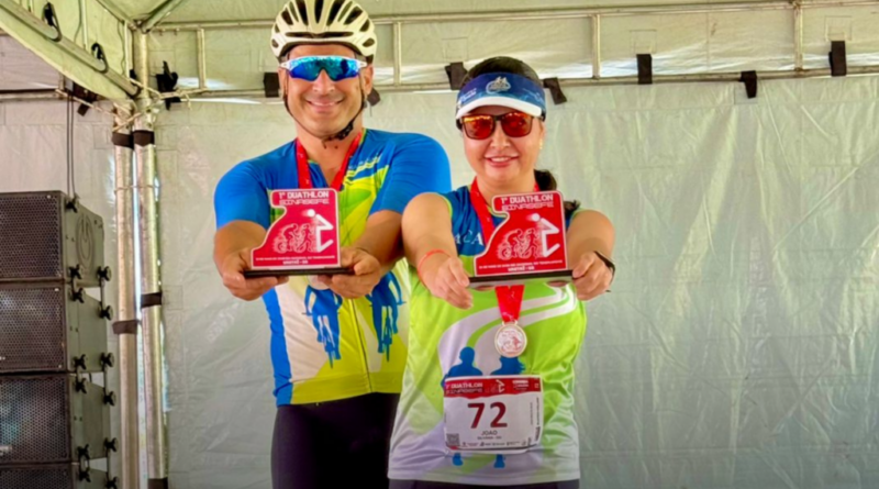 Dupla de Silvânia conquista ouro no Duathlon Sinasefe em Urutaí